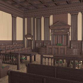 Courtroom Dark 3D